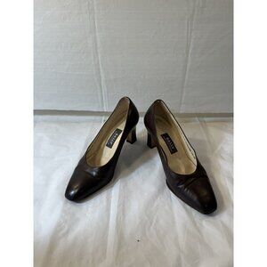 Bally Marggiore Leather  pump brown Womens Size 5